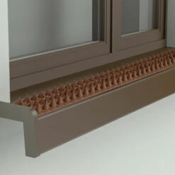 Relaxdays Piques Pour Murs Et Barrières Crampons Anti-oiseaux Anti-pigeons 4 Panneaux Longueur Totale: 196 Cm Chat, Marron -Outil d'entretien du jardin Soldes 10365091 3