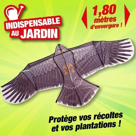 OUTIROR Effaroucheur Type Aigle Géant Avec Mât De 3,70M De Haut - Protection De Vos Cultures 3 OUTIROR Effaroucheur Type Aigle Géant Avec Mât De 3,70M De Haut - Protection De Vos Cultures