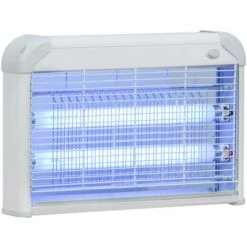 Outsunny Lampe UV Anti-insectes Anti Moustique Tue Mouche électrique Destructeur D'insectes 20 W Gris - Gris