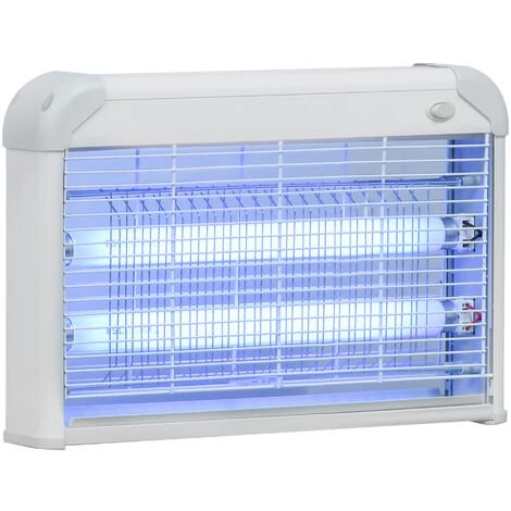 Outsunny Lampe UV Anti-insectes Anti Moustique Tue Mouche électrique Destructeur D'insectes 20 W Gris - Gris 3 Outsunny Lampe UV Anti-insectes Anti Moustique Tue Mouche électrique Destructeur D'insectes 20 W Gris - Gris