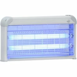 Outsunny Lampe UV Anti-insectes Anti Moustique Tue Mouche électrique Destructeur D'insectes 30 W Gris - Gris