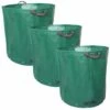 Lot De 3 Sacs De Déchets 500L En PP 150g/m² Autoportants - Linxor - Vert -Outil d'entretien du jardin Soldes 12355165 1