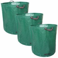 Lot De 3 Sacs De Déchets 500L En PP 150g/m² Autoportants - Linxor - Vert