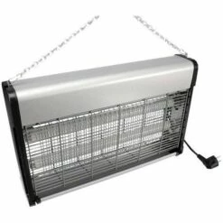 PEREL Destructeur D'insectes Electrique 30W Anti-Moustiques 100m2 Silencieux - Gris -Outil d'entretien du jardin Soldes 12680713 2