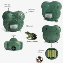 SOLDELA Chasse Nuisibles - Répulsif Chien, Chat, Oiseau - Flash 5 LED - Détecteur De Mouvements -Outil d'entretien du jardin Soldes 13376860 3