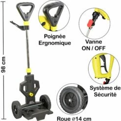 FISHTEC Pulvérisateur Electrique Rechargeable 16 Litres - Dorsale Ou Sur Roues - Batterie Lithium-Ion -Outil d'entretien du jardin Soldes 13376970 3