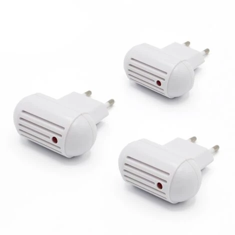 SOLDELA Lot De 3 Prises Anti-Moustiques à Ultrasons Répulsifs Anti-Insectes 3 SOLDELA Lot De 3 Prises Anti-Moustiques à Ultrasons Répulsifs Anti-Insectes