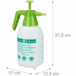 Relaxdays Pulvérisateur 1,5 Litre Buse Réglable En Laiton Pour Plantes Jardin Produits Ménagers PE, Blanc/vert 11 Relaxdays Pulvérisateur 1,5 Litre Buse Réglable En Laiton Pour Plantes Jardin Produits Ménagers PE, Blanc/vert -Outil d'entretien du jardin Soldes 14170350 5