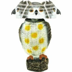 PrimeMatik - Hibou épouvantail Avec Yeux Réfléchissants 40cm Mâle -Outil d'entretien du jardin Soldes 14628279 3
