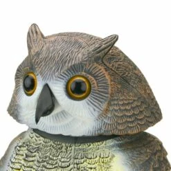 PrimeMatik - Hibou épouvantail Avec Yeux Réfléchissants 40cm Mâle -Outil d'entretien du jardin Soldes 14628279 4