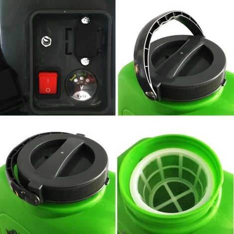 IRIS GARDEN Pulvérisateur à Batterie 16L IRIS Electrique Batterie Lithium 12V 8 Ah Chargeur + 3 Buses + Manomètre 5 IRIS GARDEN Pulvérisateur à Batterie 16L IRIS Electrique Batterie Lithium 12V 8 Ah Chargeur + 3 Buses + Manomètre – Image 3