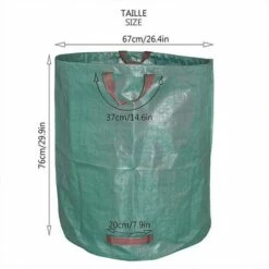 SHOPSTORY Sac De Jardin Pour Végétaux 272L, Pliable -Outil d'entretien du jardin Soldes 17598685 5