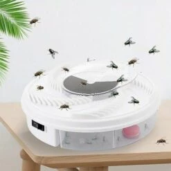 SHOPSTORY AUTOMATIC FLY TRAP : Piège à Mouches Électrique, Rotatif Et Non-Toxique