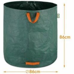 GARDEBRUK 4x Sacs De Jardin 500L 50 Kg Sac De Déchets Ordures Végétaux Tissu Renforcé Pliable Hydrofuges Sac -Outil d'entretien du jardin Soldes 18473157 5