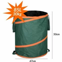 GARDEBRUK - 3x Sac De Déchets De Jardin 85L Max. 30kg Par Sac Tissu Renforcé Hydrofuge Ordures Bac -Outil d'entretien du jardin Soldes 18473598 4