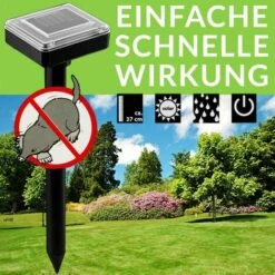 DEUBA 4x Chasses-Taupes Solaires Jardin Fréquence 400Hz Répulsifs Solaire Lutte Taupe -Outil d'entretien du jardin Soldes 18476587 2