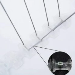 ONECE Pic Anti Pigeon 3.3 Mètres En Acier Inoxydable & Base En Plastique Souple, 10 Pièces De 33cm, Pointes Anti-Oiseaux, Moineaux, Corneilles - Contient 5 Colles - Blanc 9 ONECE Pic Anti Pigeon 3.3 Mètres En Acier Inoxydable & Base En Plastique Souple, 10 Pièces De 33cm, Pointes Anti-Oiseaux, Moineaux, Corneilles - Contient 5 Colles - Blanc -Outil d'entretien du jardin Soldes 23762855 3