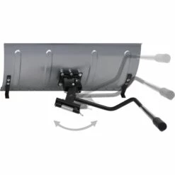 VidaXL Pare-neige Pour Tondeuse à Gazon 100 Cm - Argent -Outil d'entretien du jardin Soldes 24693920 4