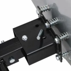 VidaXL Pare-neige Pour Tondeuse à Gazon 100 Cm - Argent -Outil d'entretien du jardin Soldes 24693920 5