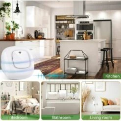 BARES Lot De 2 Prises Anti-moustiques à Ultrasons Sans Odeur Et Non Toxique, Anti-moustiques, Insectes Rongeurs, Fourmis, Souris, Grattoirs, Araignées Blanc. -Outil d'entretien du jardin Soldes 25273016 4