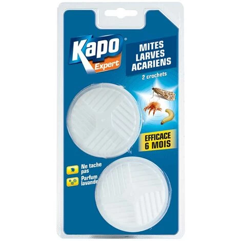 Crochets Contre Les Mites, Larves Et Acariens X2 KAPO 3 Crochets Contre Les Mites, Larves Et Acariens X2 KAPO