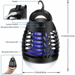 LITZEE Lampe Anti Moustique, 2 Dans 1 Lanterne Camping Tente LED Lampe Piège à Moustiques, Etanche Avec 2200mAh Batterie Rechargeable Pour Camping 8 LITZEE Lampe Anti Moustique, 2 Dans 1 Lanterne Camping Tente LED Lampe Piège à Moustiques, Etanche Avec 2200mAh Batterie Rechargeable Pour Camping -Outil d'entretien du jardin Soldes 26310553 3
