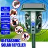 LBTN 4 Types Solaire Ultrasons Ravageur Répulsif Animal Capteur Infrarouge Capteur Répulsif Détection Jardin Cour Ferme Camping -Outil d'entretien du jardin Soldes 26802495 1