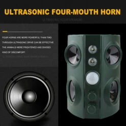 LBTN 4 Types Solaire Ultrasons Ravageur Répulsif Animal Capteur Infrarouge Capteur Répulsif Détection Jardin Cour Ferme Camping -Outil d'entretien du jardin Soldes 26802495 2