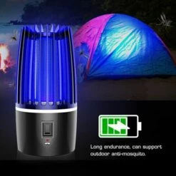 DRILLPRO Lampe Anti-moustique Rechargeable 2000mAh USB LED Moustique électrique Zapper Tueur Mouche Insecte Piège à Insectes Lampe Ampoule 5W -Outil d'entretien du jardin Soldes 27070409 4