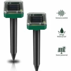 DEVENIRRICHE Espace Anti-taupe Solaire Effroi Solaire Des Taupes Par Ultrasons, Contrôle Des Taupes, Répulsif Des Taupes De Campagnol, Lutte Antiparasitaire Avec IP56 Pour Le Jardin, Style 1 -Outil d'entretien du jardin Soldes 27289623 2