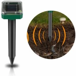 DEVENIRRICHE Espace Anti-taupe Solaire Effroi Solaire Des Taupes Par Ultrasons, Contrôle Des Taupes, Répulsif Des Taupes De Campagnol, Lutte Antiparasitaire Avec IP56 Pour Le Jardin, Style 1 -Outil d'entretien du jardin Soldes 27289623 3