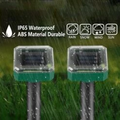 DEVENIRRICHE Espace Anti-taupe Solaire Effroi Solaire Des Taupes Par Ultrasons, Contrôle Des Taupes, Répulsif Des Taupes De Campagnol, Lutte Antiparasitaire Avec IP56 Pour Le Jardin, Style 1 -Outil d'entretien du jardin Soldes 27289623 4