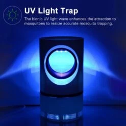 HAPPYSHOPPING USB LED UV Mosquito Killer Light Silencieux Photocatalytique Inhalation Mosquito Killer Blanc -Outil d'entretien du jardin Soldes 28063194 3