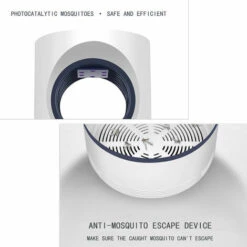 HAPPYSHOPPING USB LED UV Mosquito Killer Light Silencieux Photocatalytique Inhalation Mosquito Killer Blanc -Outil d'entretien du jardin Soldes 28063194 4