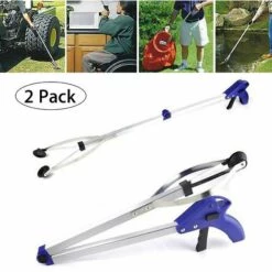 ABCRITAL 2Pack 32 Pliable Reacher Grabber, Grip Grabber Pick Up Tool Pour Ramasseur De Litière, Poubelle / Poubelle, Jardin Nabber, Longue Rallonge