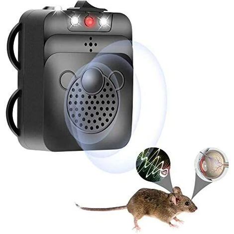BRIDAY Répulsif à Ultrasons Pour Parasites,Électronique Dissuasion De Rat,Contrôle Des Parasites Rejet Des Souris Et Des Rongeurs Avec Lampes Stroboscopiques à Del Pour Voiture, Grange, Cuisine 4 BRIDAY Répulsif à Ultrasons Pour Parasites,Électronique Dissuasion De Rat,Contrôle Des Parasites Rejet Des Souris Et Des Rongeurs Avec Lampes Stroboscopiques à Del Pour Voiture, Grange, Cuisine – Image 2
