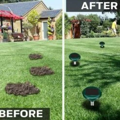 BRIDAY Lot De 2 Répulsifs Solaires Anti-taupes - Répulsif Solaire à Ultrasons - Protection IP56 - Pour Le Jardin. -Outil d'entretien du jardin Soldes 28592682 4