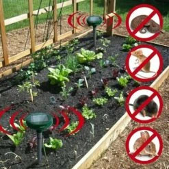 BRIDAY Lot De 2 Répulsifs Solaires Anti-taupes - Répulsif Solaire à Ultrasons - Protection IP56 - Pour Le Jardin. -Outil d'entretien du jardin Soldes 28592682 5