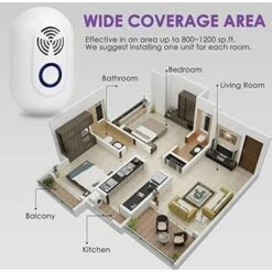 BRIDAY Répulsif à Ultrasons Souris Et Rat - Appareil Electronique Anti Rongeur Insecte Cafard Nuisible Eco-friendly Naturel Bio Anti Rongeurs Loir Fouine Grenier (Paquets) -Outil d'entretien du jardin Soldes 28593290 5