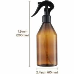 PERLE RARE Flacon Spray Vide 300ml, Vaporisateur Brumisateur, Bouteilles Pulvérisateur Plastique Pour Cheveux (2 Pièces, Transparent) -Outil d'entretien du jardin Soldes 30980699 5