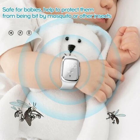 HAPPYSHOPPING Bracelet Anti-moustique M2 2eme Generation Avec Horloge, Rose - Rose 4 HAPPYSHOPPING Bracelet Anti-moustique M2 2eme Generation Avec Horloge, Rose - Rose – Image 2