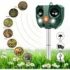 LITZEE Répulsif Chat Ultrason,Répulsif Chat Exterieur - Solaire Répulsif Anti Chats Imperméable Et Fréquence Réglable - Avec Alarme Et Lumières Clignotantes Pour Repousser Animaux Nuisibles -Outil d'entretien du jardin Soldes 32528889 1