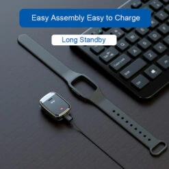 ASUPERMALL M20 3 En 1 Bracelet Anti-Moustique A Ultrasons Led Horloge Thermodetecteur Anti Moustique Parasite Insecte Anti-Insectes Bracelet Repulsif, Blanc -Outil d'entretien du jardin Soldes 32952481 4