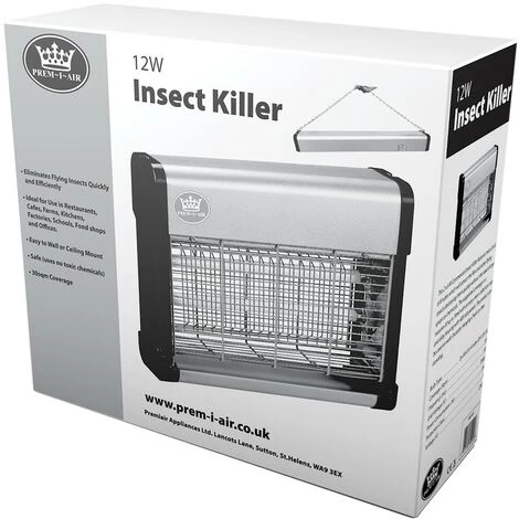 PREM-I-AIR Désinsectiseur UV-A Anti-Moustique 12W Avec Chaines De Suspension - Couverture 30M2 - 2 X Tube UV-A 6W 5 PREM-I-AIR Désinsectiseur UV-A Anti-Moustique 12W Avec Chaines De Suspension - Couverture 30M2 - 2 X Tube UV-A 6W – Image 3