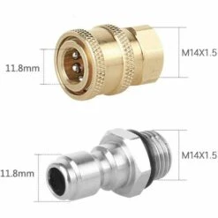 AIDUCHO Connecteurs De Buse De Pulvérisateur Haute Pression, Filetage M14, Connecteur Rapide 1/4, Pièces De Raccordement De Tuyau, Connecteurs De Bouteille En Mousse De Neige -Outil d'entretien du jardin Soldes 33597016 4