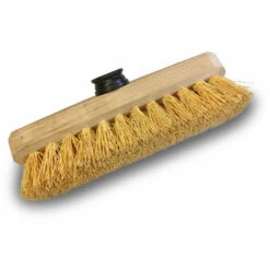 KIBROS Balai Brosse Lave-pont 22 Cm En Chiendent - Monture Bois - Douille Vissante Plastique - Quantité X 1 - Chiendent Sans Manche -Outil d'entretien du jardin Soldes 34300296 3