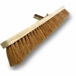 KIBROS Balai D'atelier Type Cantonnier - Piste Extérieur - Fibres De Coco Naturel - Semelle Bois - Douille Métal Boulonnée Ø 28 Mm - A L'unité - 60 Cm - Sans Manche -Outil d'entretien du jardin Soldes 34300382 5