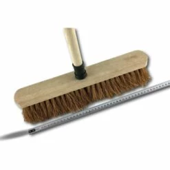 KIBROS Balai De Ménage En Fibres De Coco Naturel Long 37,5 Cm - A L'unité - Balai Coco 37,5 Cm -Outil d'entretien du jardin Soldes 34301455 5