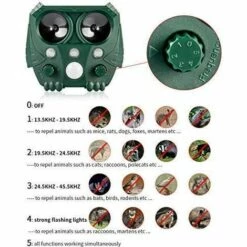 BETTERLIFE Répulsif Solaire à Ultrasons - Répulsif Pour Animaux - Étanche - Répulsif Contre Les Animaux - Répulsif Contre Les Oiseaux -Outil d'entretien du jardin Soldes 34527259 5