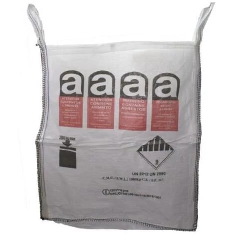 UNIVERSEL Sac à Gravats BIG BAG Pour Déchets Amiantés - BBNE115PEA-- 3 UNIVERSEL Sac à Gravats BIG BAG Pour Déchets Amiantés - BBNE115PEA--
